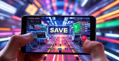 Un emulador Android muestra un juego vibrante