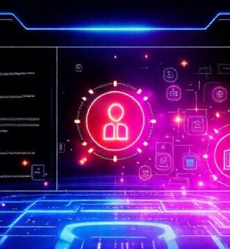 Interfaz futurista y optimista