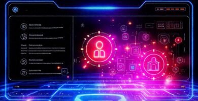 Interfaz futurista y optimista