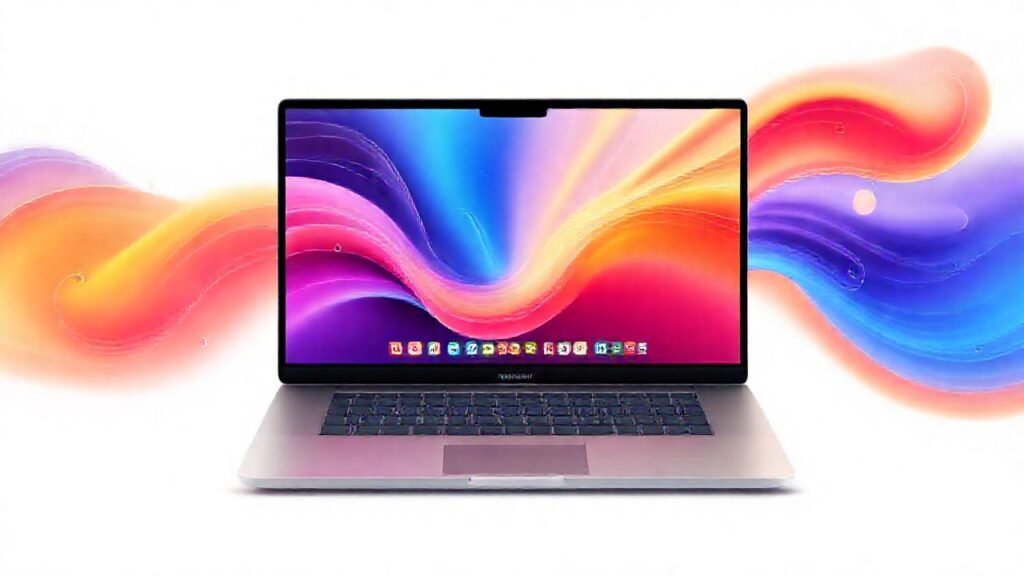 MacBook Pro: diseño creativo y vibrante