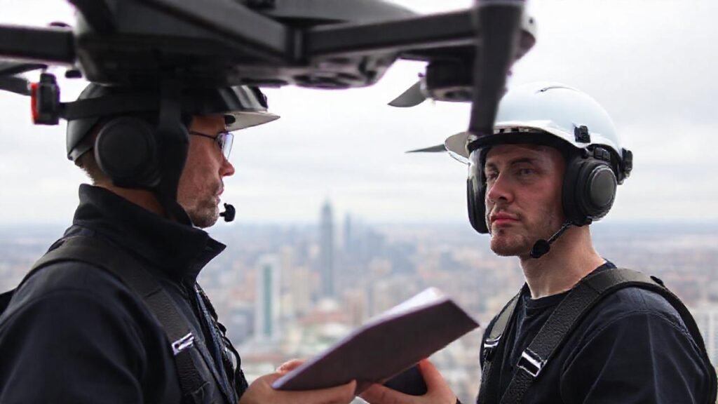 Piloto de drones recibe formación profesional