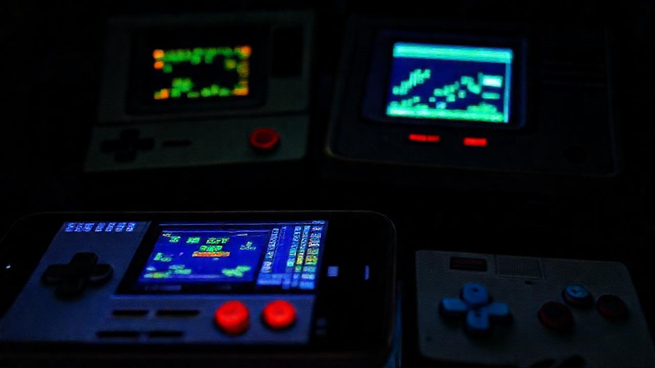 Consolas retro evocan nostalgia pixelada brillante